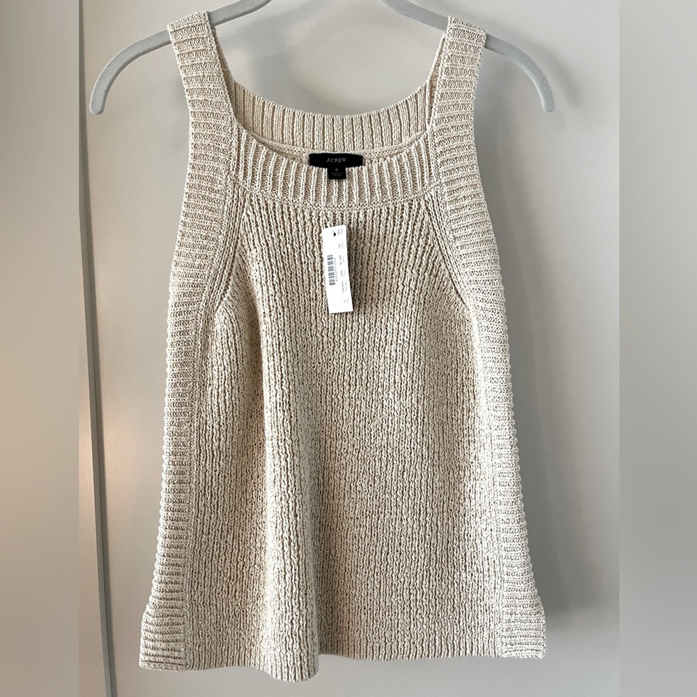 J Crew Sweater Tank in Natural Size S